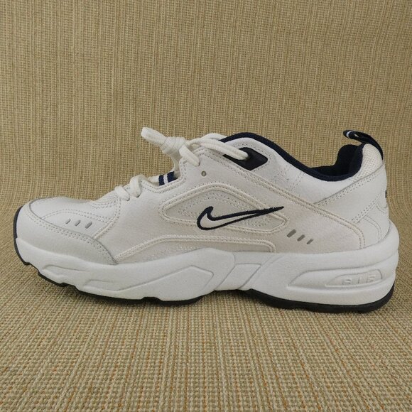 Nike Air Definition Sneakers Mens 11.5 White Leather Navy 308256-141 NEW main image 16